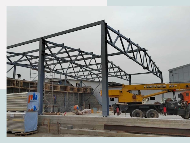 Строительство цехов в Минусинске