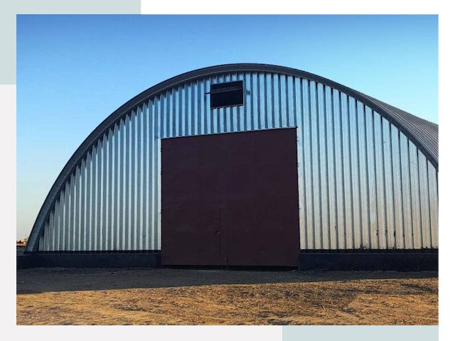Арочные ангары в Минусинске