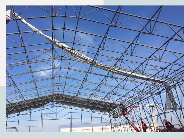 Шатровые ангары от 610 руб. в Минусинске и Красноярском крае