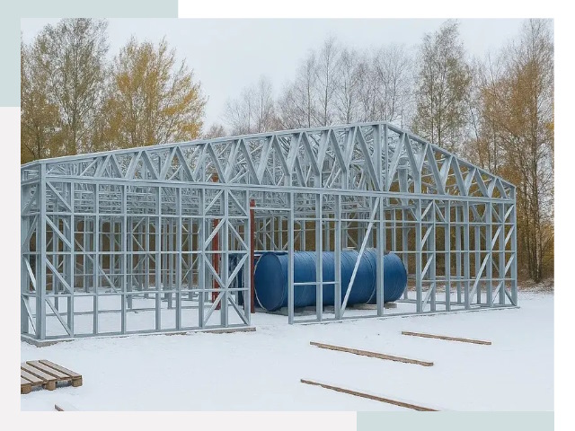 Металлические ангары в Минусинске