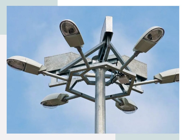 Монтаж осветительных мачт в Минусинске