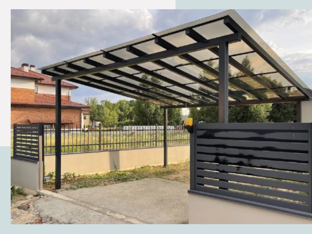 Металлические навесы в Минусинск от 610 руб. за м²