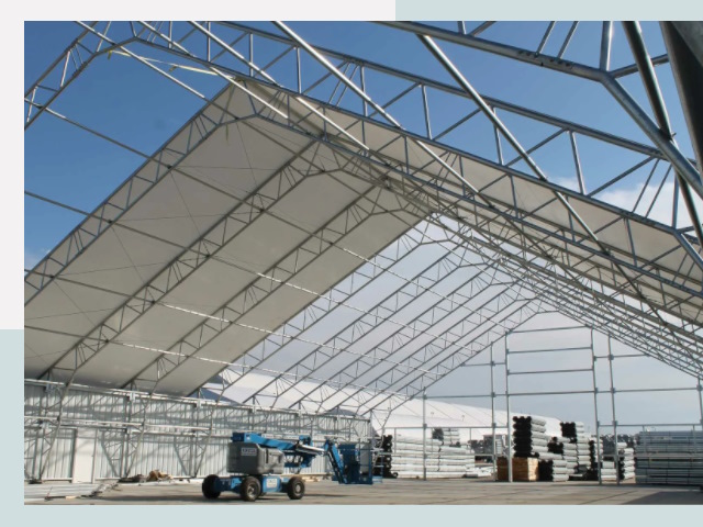 Каркасно-тентовые сооружения от СтальСтрой-Мнс по цене 610 руб.