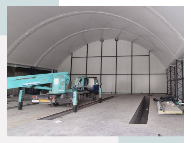 Внутреннее оснащение ангаров в Минусинске