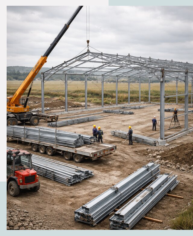 Строительство ангаров для сельхозтехники в Минусинске под ключ