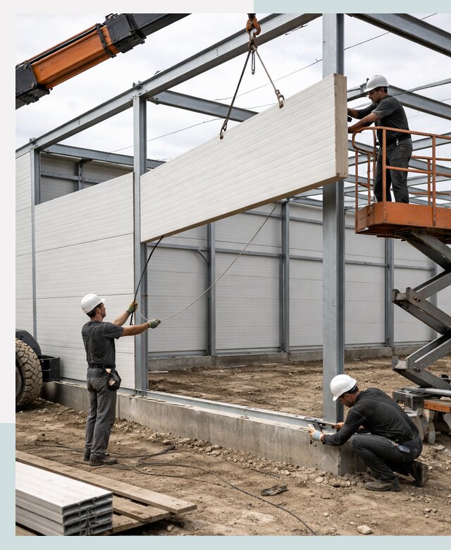 Строительство складов из сэндвич панелей в Минусинске под ключ