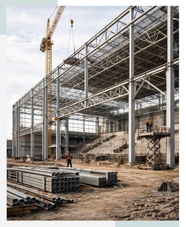 Строительство спортивных комплексов в Минусинске от 30483 р. | СтальСтрой-Мнс